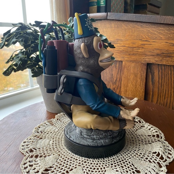 Blue and Brown Monkey Figurine - Picture 2 of 8